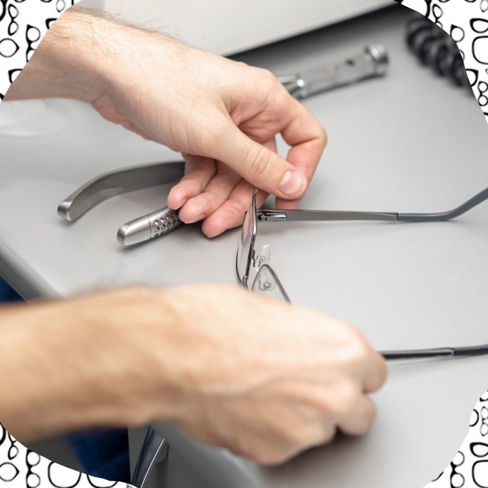 Eyeglass reparing